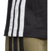 imageAdidas Mens Essentials Single Jersey 3Stripes TShirtBlackWhite
