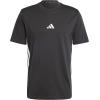 imageAdidas Mens Essentials Single Jersey 3Stripes TShirtBlackWhite