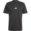 imageAdidas Mens Essentials Single Jersey 3Stripes TShirtBlackWhite