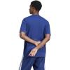 imageAdidas Mens Essentials Single Jersey 3Stripes TShirtDark BlueWhite