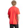 imageAdidas Mens Essentials Single Jersey 3Stripes TShirtPure RubyBlack
