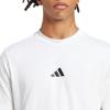 imageAdidas Mens Essentials Single Jersey 3Stripes TShirtWhiteBlack