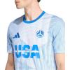 imageAdidas Mens Host Nation JerseyWhiteGlory BlueUsa