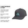 imageAdidas Mens Midrange Hat  Athletic Snapback Cap with LogoGrey SixMint Tone Green3bar