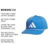 imageAdidas Mens Midrange Hat  Athletic Snapback Cap with LogoRay BlueWhiteGrey20