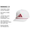 imageAdidas Mens Midrange Hat  Athletic Snapback Cap with LogoWhiteActive MaroonGrey20