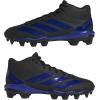 imageadidas Mens Adizero Impact2 Molded American FootballBlackTeam Royal BlueBlack