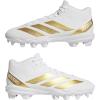 imageadidas Mens Adizero Impact2 Molded American FootballWhiteGold MetallicWhite