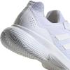imageadidas Mens Gamecourt 20 Tennis ShoeWhiteWhiteMatte Silver