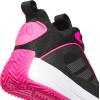 imageadidas Mens Own The Game 30 Basketball ShoeBlackIron MetallicShock Pink