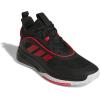 imageadidas Mens Own The Game 30 Basketball ShoeBlackLucid RedWhite