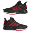 imageadidas Mens Own The Game 30 Basketball ShoeBlackLucid RedWhite
