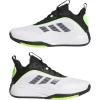 imageadidas Mens Own The Game 30 Basketball ShoeWhiteBlackLucid Lemon