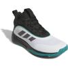 imageadidas Mens Own The Game 30 Basketball ShoeWhiteBlackPure Teal