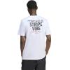 imageadidas Mens Triple Stripe Vibe Graphic TShirtWhite