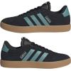 imageadidas Mens VL Court 30 ShoeBlackPowder TealSilver Metallic