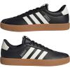 imageadidas Mens VL Court 30 ShoeBlackWhiteSilver Metallic
