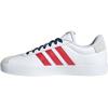 imageadidas Mens VL Court 30 ShoeWhiteBetter ScarletTeam Navy Blue