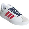 imageadidas Mens VL Court 30 ShoeWhiteBetter ScarletTeam Navy Blue
