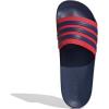 imageadidas Unisex Adult Adilette Shower Slip On SlidesDark BlueDark BlueBetter Scarlet