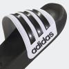 imageadidas Unisex Adult Adilette Shower Slip On SlidesWhiteBlackBlack2023