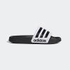 imageadidas Unisex Adult Adilette Shower Slip On SlidesWhiteBlackBlack2023