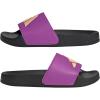 imageadidas UnisexChild Adilette Shower Logo K Slide SandalBlackPurple Burst
