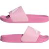 imageadidas UnisexChild Adilette Shower Logo K Slide SandalBliss PinkWhiteClear Pink