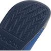 imageadidas UnisexChild Adilette Shower Logo K Slide SandalDark BlueWhiteTeam Royal Blue