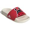 imageadidas UnisexChild Adilette Shower Logo K Slide SandalPure RubyWhiteOff White