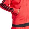 imageadidas mens Essentials 3stripes Fleece Fullzip Hooded Track TopPure RubyBlack