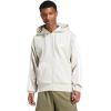 imageadidas mens Essentials 3stripes Fleece Fullzip Hooded Track TopWonder AluminaWhite