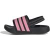 imageadidas unisexbaby Adilette EstrapBlackBliss PinkBlack