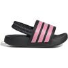 imageadidas unisexbaby Adilette EstrapBlackBliss PinkBlack