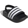 imageadidas unisexbaby Adilette EstrapBlackWhiteBlack