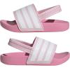 imageadidas unisexbaby Adilette EstrapClear PinkWhiteBliss Pink