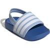 imageadidas unisexbaby Adilette EstrapClear SkyWhiteBright Royal