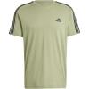 imageAdidas Mens Essentials Single Jersey 3Stripes TShirtTent Green