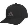imageAdidas Mens Midrange Hat  Athletic Snapback Cap with LogoBlackGrey Strata3bar