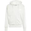 imageadidas mens Essentials 3stripes Fleece Fullzip Hooded Track TopWonder AluminaWhite