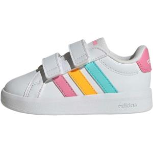 imageAdidas BabyBoys Grand Court 30 Cf IWhiteBliss PinkLucid Tangerine