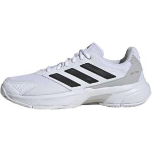 imageAdidas Mens Courtjam Control 3 TennisCloud White Core Black Grey Two