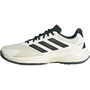 imageAdidas Mens Courtjam Control 3 TennisOff WhiteSilver MetallicAurora Ivy