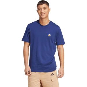 imageAdidas Mens Dog Patch Graphic TShirtDark BlueHoop