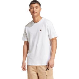 imageAdidas Mens Dog Patch Graphic TShirtWhiteHoop