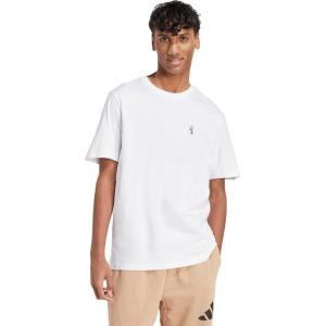 imageAdidas Mens Dog Patch Graphic TShirtWhiteSock