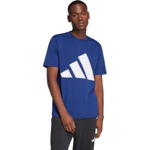 imageAdidas Mens Essentials Big Logo TShirtDark BlueWhite