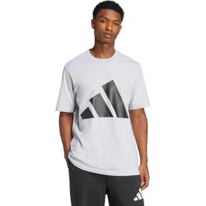 imageAdidas Mens Essentials Big Logo TShirtLight Grey HeatherBlack