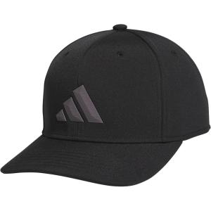 imageAdidas Mens Midrange Hat  Athletic Snapback Cap with LogoBlackGrey Strata3bar