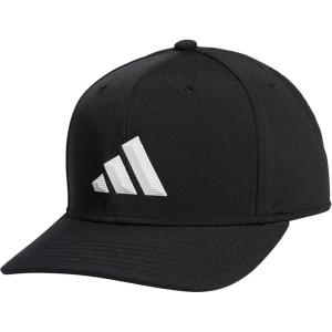 imageAdidas Mens Midrange Hat  Athletic Snapback Cap with LogoBlackWhite3bar